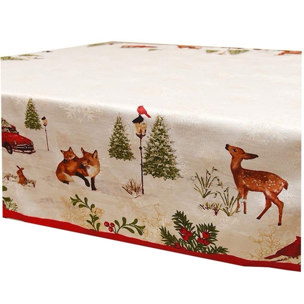 Better Homes & Gardens Heritage Winter Forest Tablecloth 60" x 84" - Picture 2 of 5